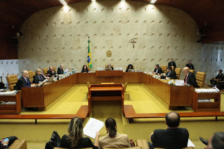 Brasília - Plenário do Supremo Tribunal Federal (STF) durante sessão para julgamento sobre imunidade de deputados estaduais do Rio (Carlos Moura/SCO/STF)