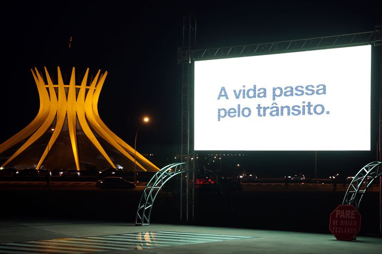 Abertura da 5ª edição da campanha Maio Amarelo com o lema Nós somos o trânsito.