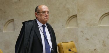 Ministro do Supremo Tribunal Federal (STF) Gilmar Mendes durante sessão para julgamento sobre a restrição ao foro privilegiado.