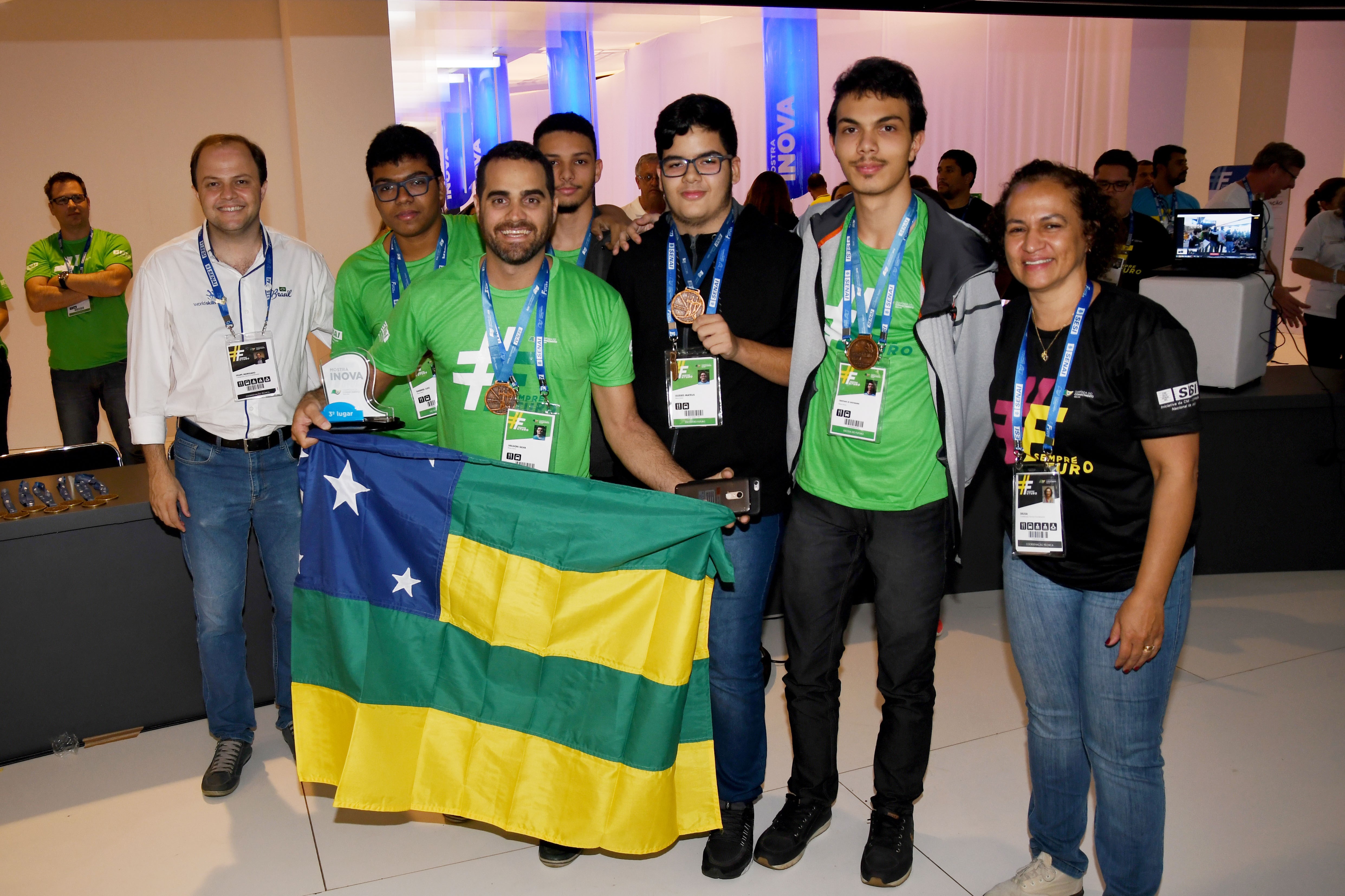 Olímpiada do Conhecimento 2018 - Premiação Mostra Inova - Processos Inovadores, 3ª Lugar.
Brasília 08-07-2018 Foto: Carlos Moura/CNI.