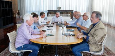 Presidente da República, Michel Temer durante reunião sobre situação migratória no Palácio da Alvorada.