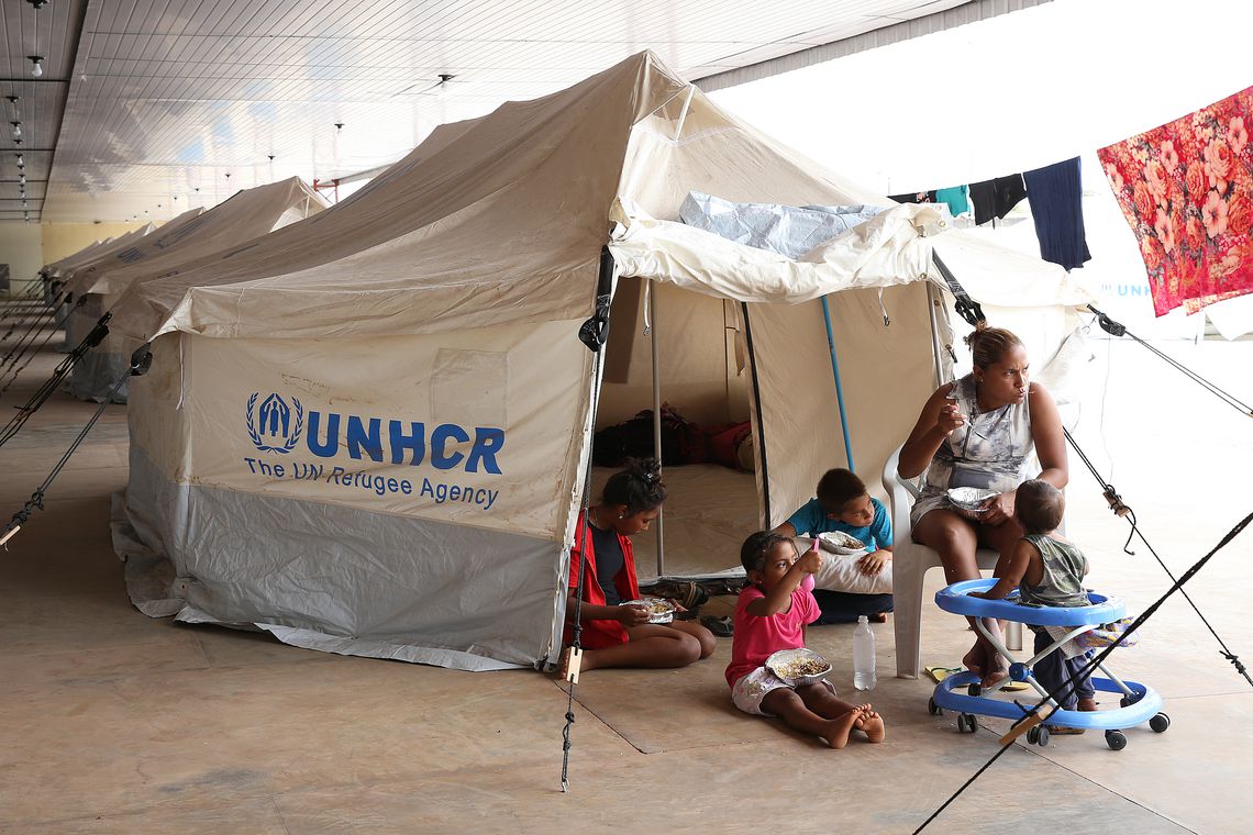 Boa Vista (RR) - Acampamento de refugiados venezuelanos montado pelo Exército Brasileiro e a Agência das Nações Unidas para Refugiados (Antonio Cruz/Agência Brasil)