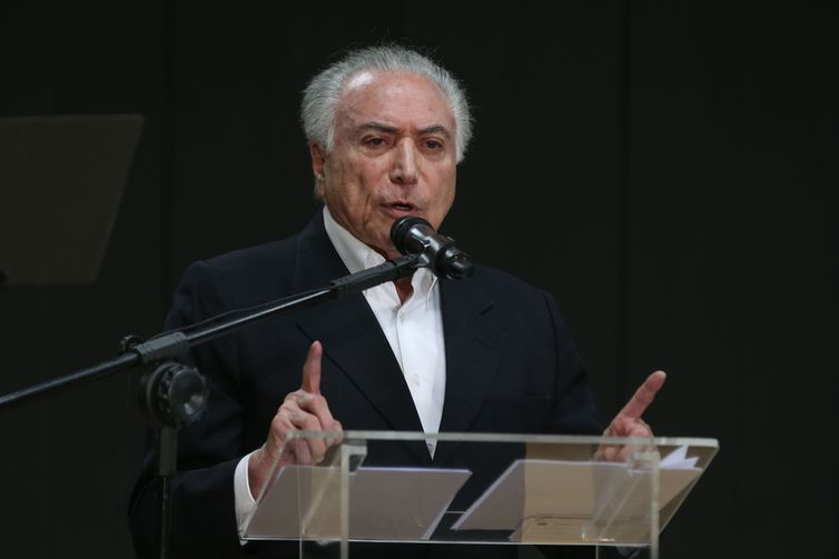 O presidente Michel Temer durante o lançamento da Ação Ebserh Solidária em Roraima.