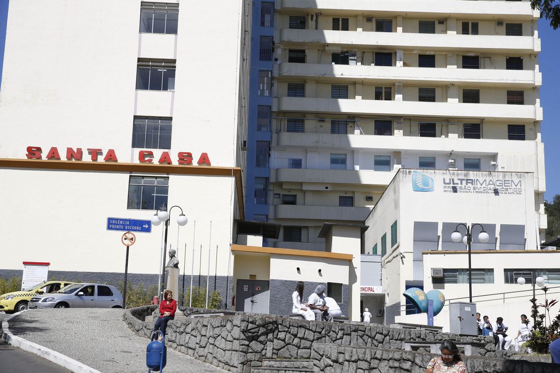 Fuiz de Fora - Santa Casa de Misericórdia, hospital onde o deputado Jair Bolsonaro foi atendido após ser esfaqueado. (Foto: Tomaz Silva/Agência Brasil)