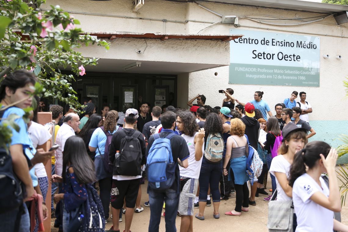 Brasília - Ocupação de estudantes no Centro de Ensino Médio Setor Oeste, em Brasília (Marcelo Camargo/Agência Brasil)