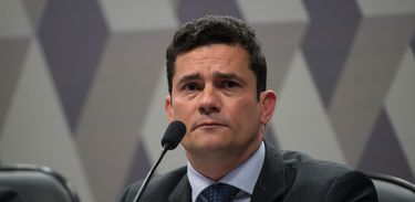 O juiz federal Sergio Moro participa na Comissão de Constituição, Justiça e Cidadania (CCJ) do Senado de audiência pública sobre projeto que altera o Código de Processo Penal (Fabio Rodrigues Pozzebom/Agência Brasil)