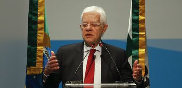O ministro de Minas e Energia, Moreira Franco, participa da 5ª Rodada de Licitações de Partilha da Produção de petróleo em áreas do pré-sal