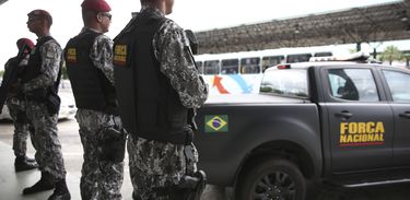 Após a série de ataques no Ceará, a Força Nacional de Segurança Pública está fazendo o policiamento ostensivo nas ruas de Fortaleza, em apoio aos agentes de segurança do estado.