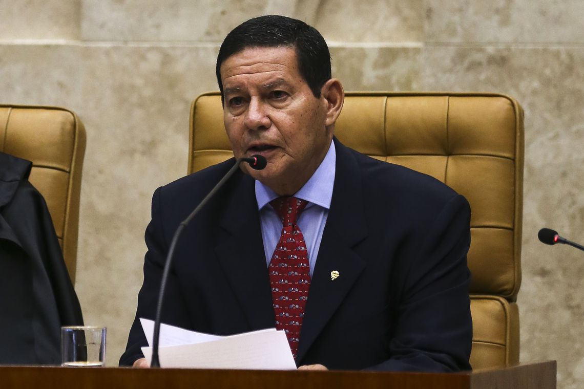 O Supremo Tribunal Federal  realiza sessão solene de abertura do Ano Judiciário de 2019. Na foto o Vice-Presidente da República, General Hamilton Mourão