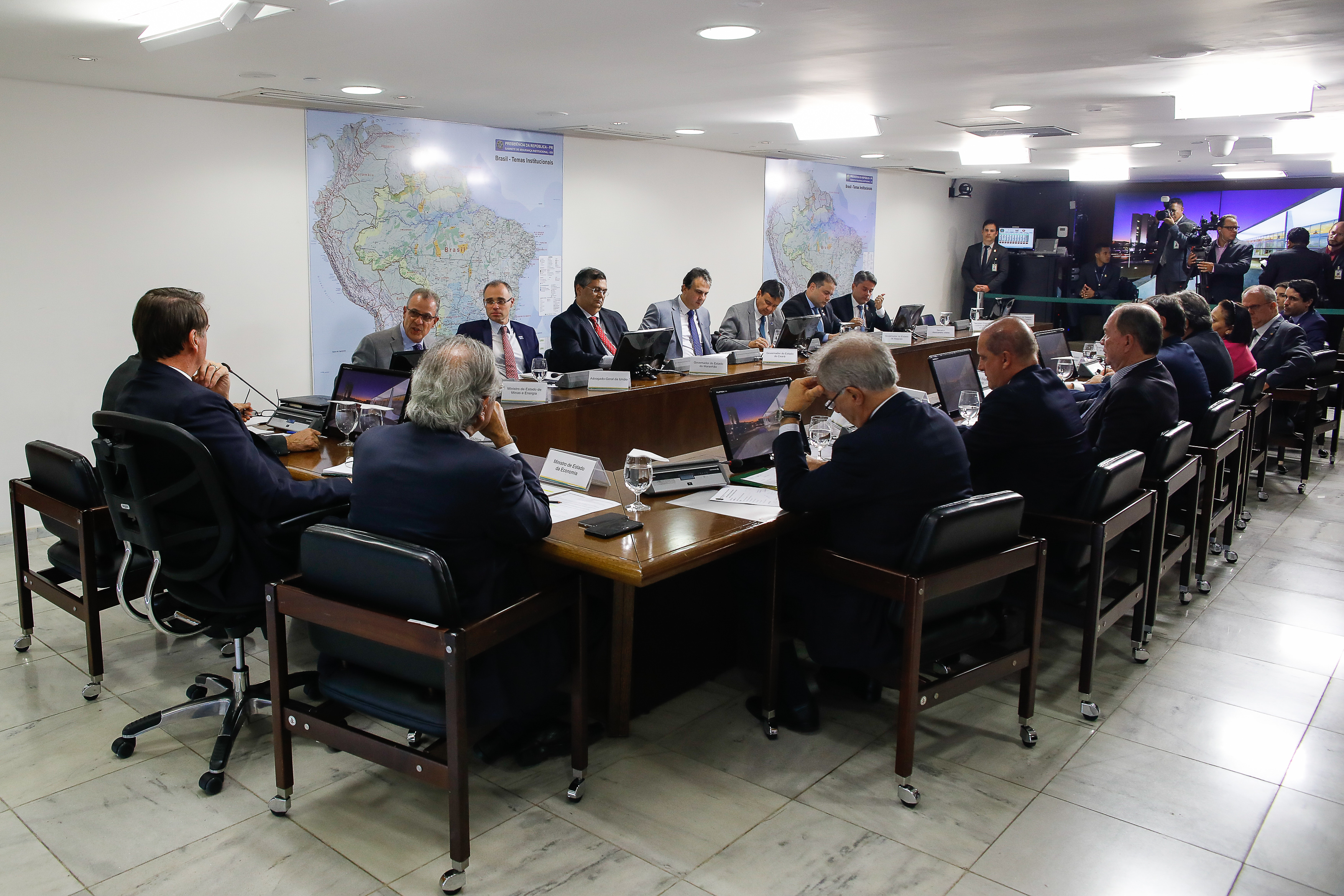 (Brasília - DF, 09/05/2019) Reunião com Governadores do Nordeste.
Foto: Carolina Antunes/PR