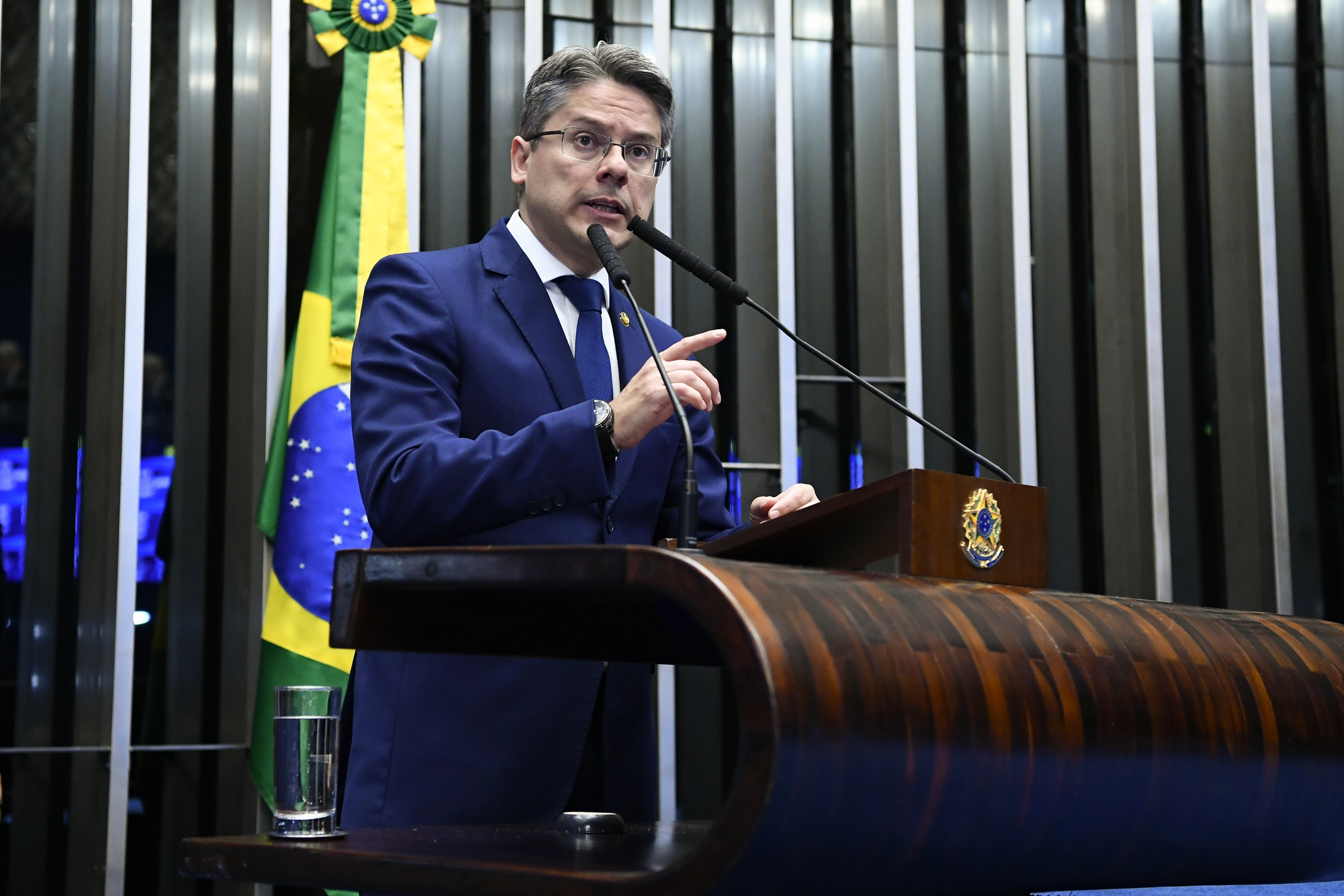 Plenário do Senado Federal durante sessão deliberativa ordinária. Ordem do dia. 

À tribuna, em discurso, senador Alessandro Vieira (Cidadania-SE).

Foto: Moreira Mariz/Agência Senado