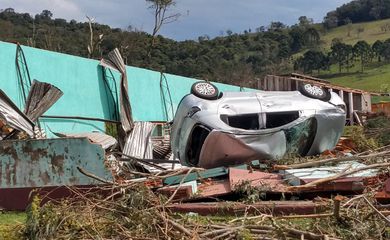 15/08/2020 Água Doce - Estragos causados pelo tornado Foto: Flávio Júnior/ Defesa Civil