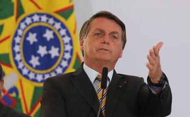 O Presidente Jair Bolsonaro, durante evento de lancamento da Retomada do Turismo. Aliança nacional que, com segurança e responsabilidade, busca acelerar a recuperação do setor e reduzir o impacto socioeconômico da Covid-19 após a paralisação das atividades.