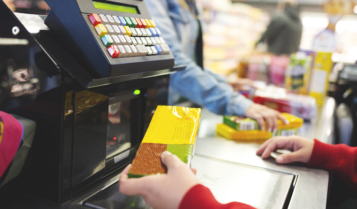 Payment in the supermarket