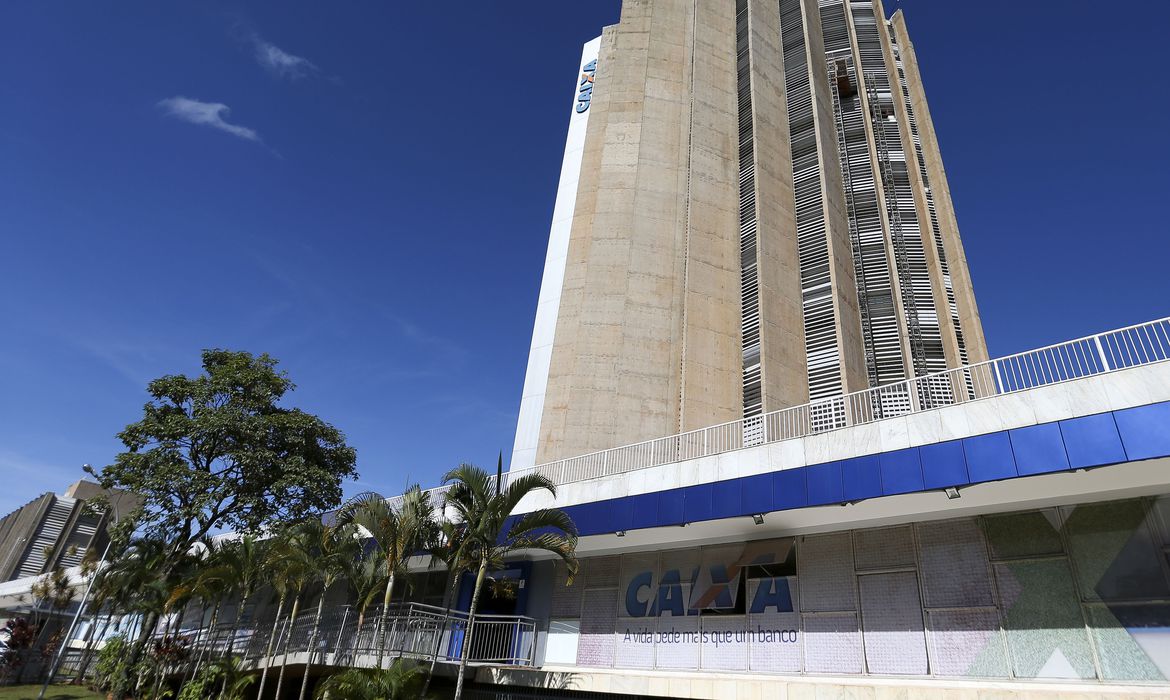 Edificio sede da Caixa Econômica Federal.  (Foto: Marcelo Camargo/Agência Brasil)