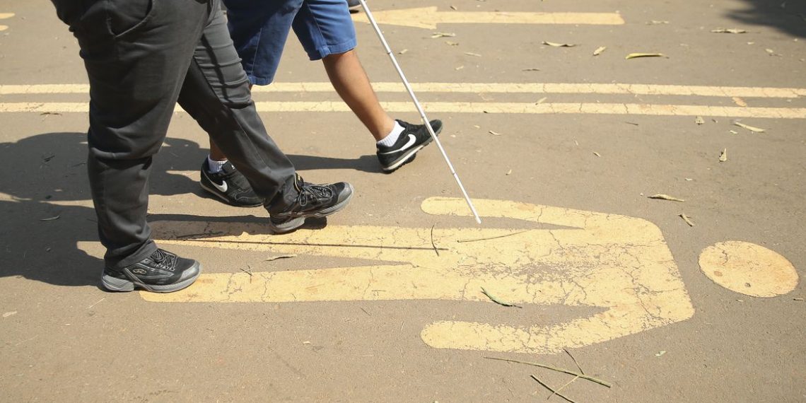 A 1ª Caminhada Nacional da Luta dos Direitos das Pessoas com Deficiência no Parque da Cidade, em Brasília