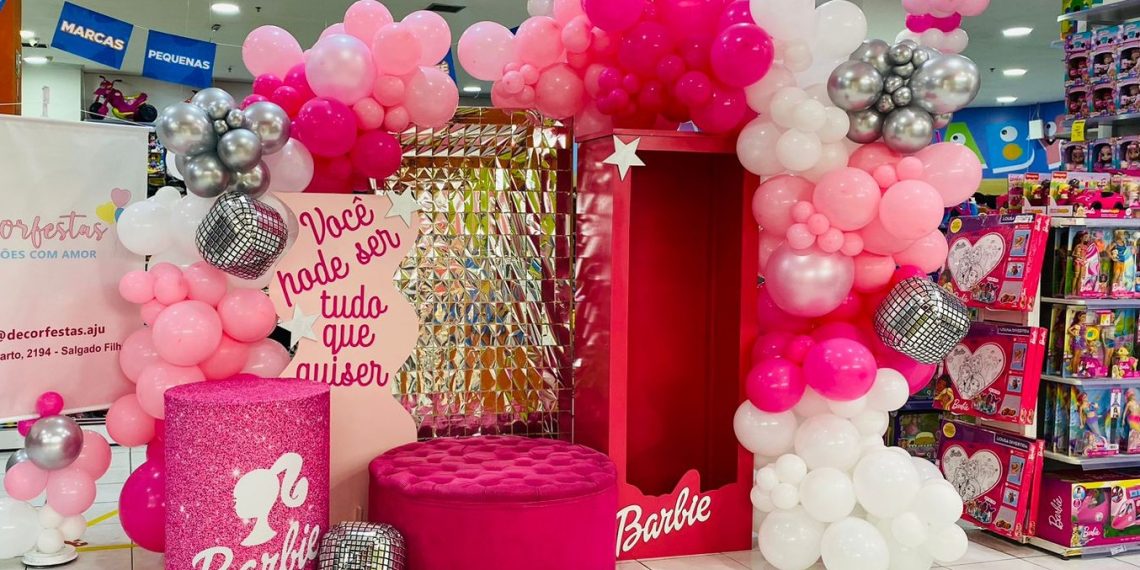 Espaço instagramável da loja PBKids