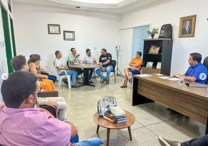 sindservpv se reune com prefeito