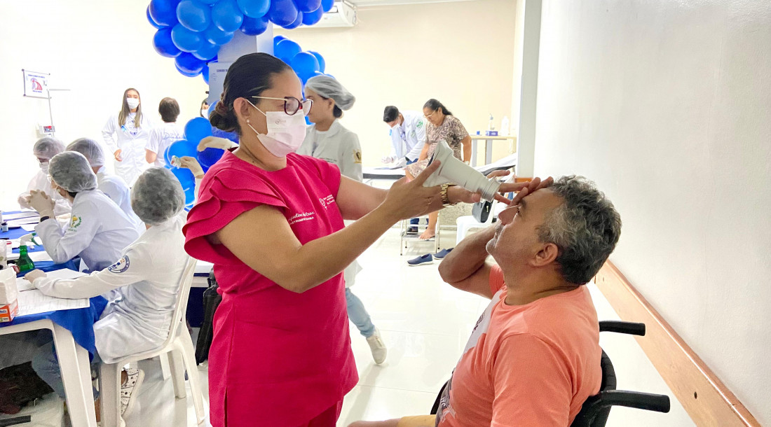 Exame de retina, tecnologia avançada disponibilizada para os beneficiários do Ipesaúde - Foto Francielle Nonato