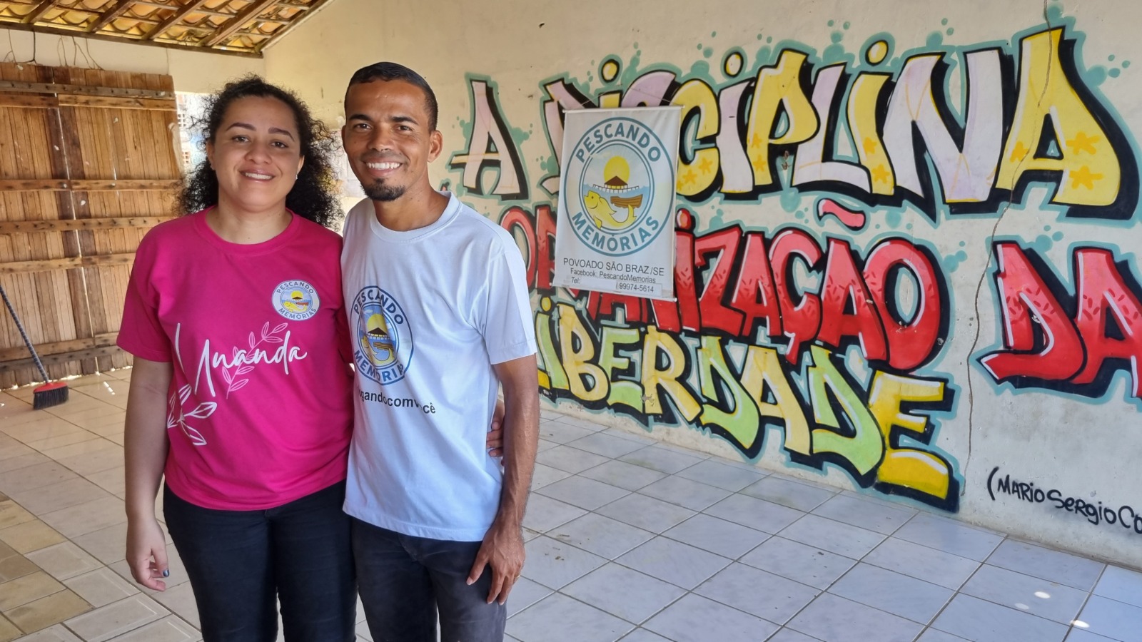 Isabela Bispo e Givanildo Santana, projeto Pescando Memórias