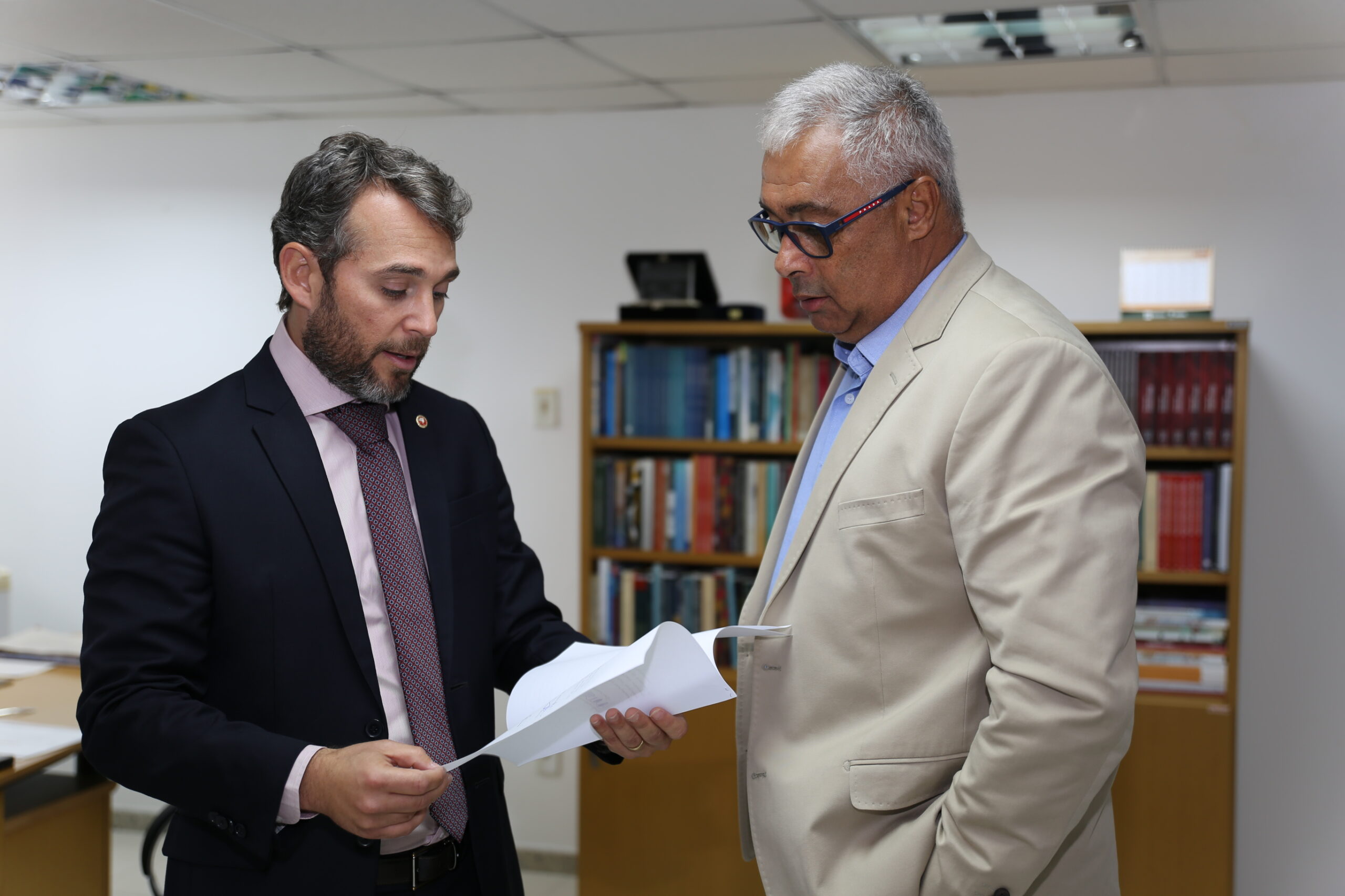 Procurador-Chefe do MPT-SE, Marcio Amazonas, e advogado Carlos Augusto Nascimento
