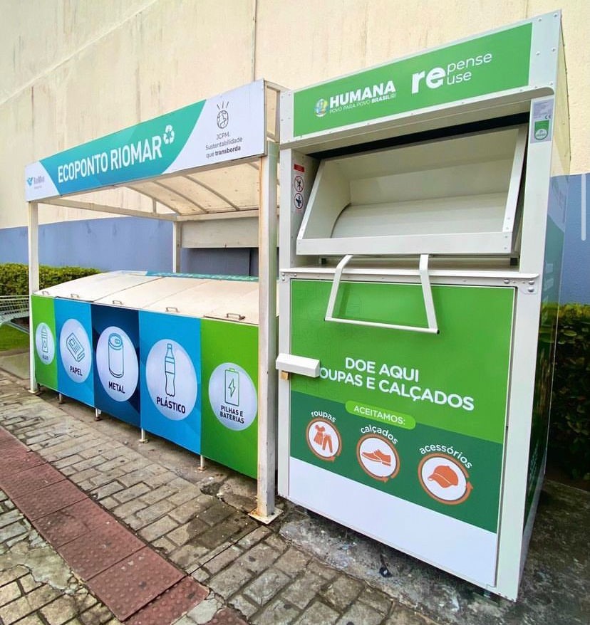 Um dos coletores do RioMar está localizado na entrada do GBarbosa