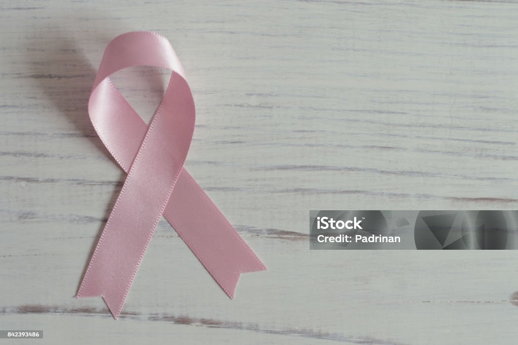 Breast cancer ribbon photo for your health and prevention projects or cancer publications.
