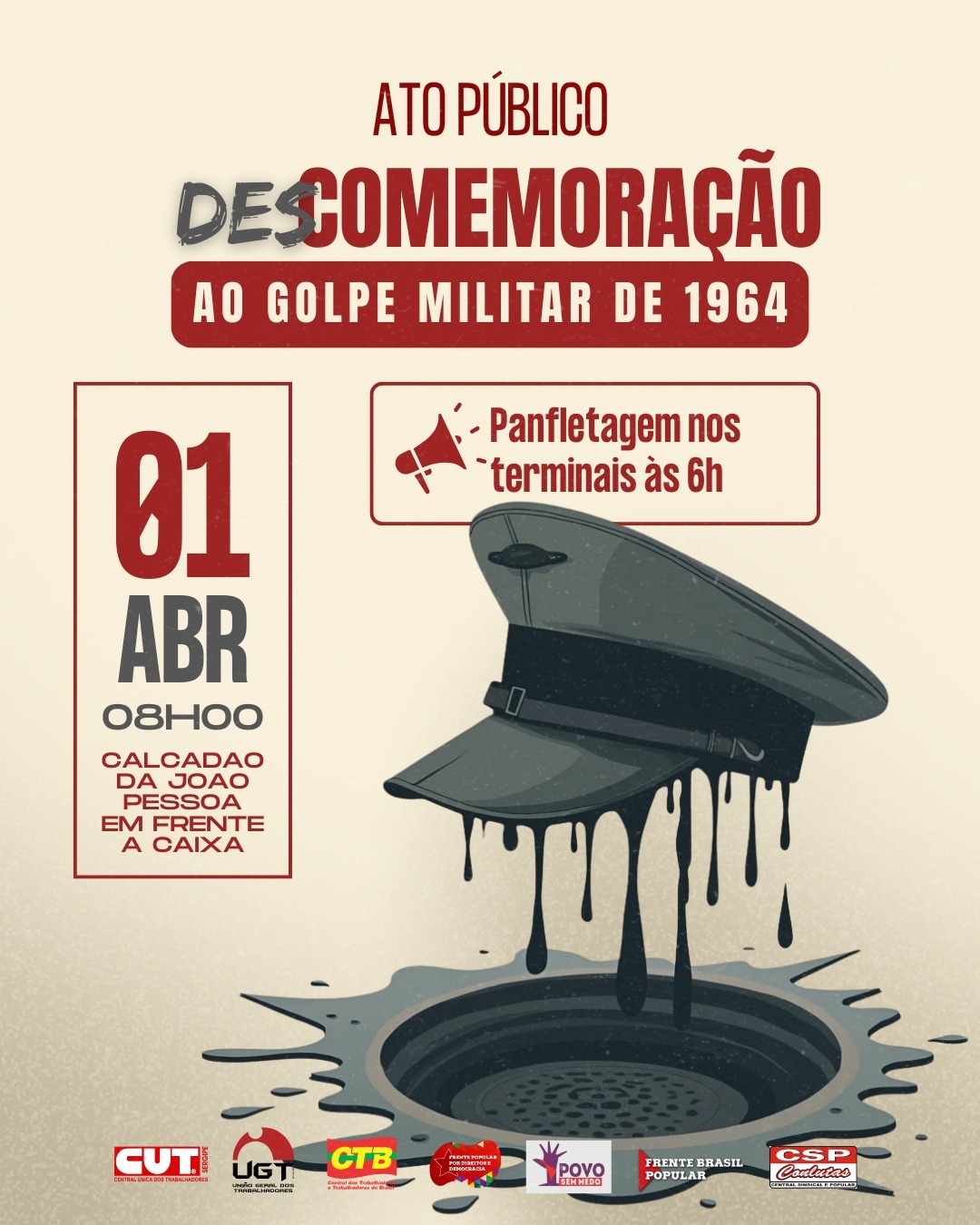 descomemoração do golpe militar 1 de abril
