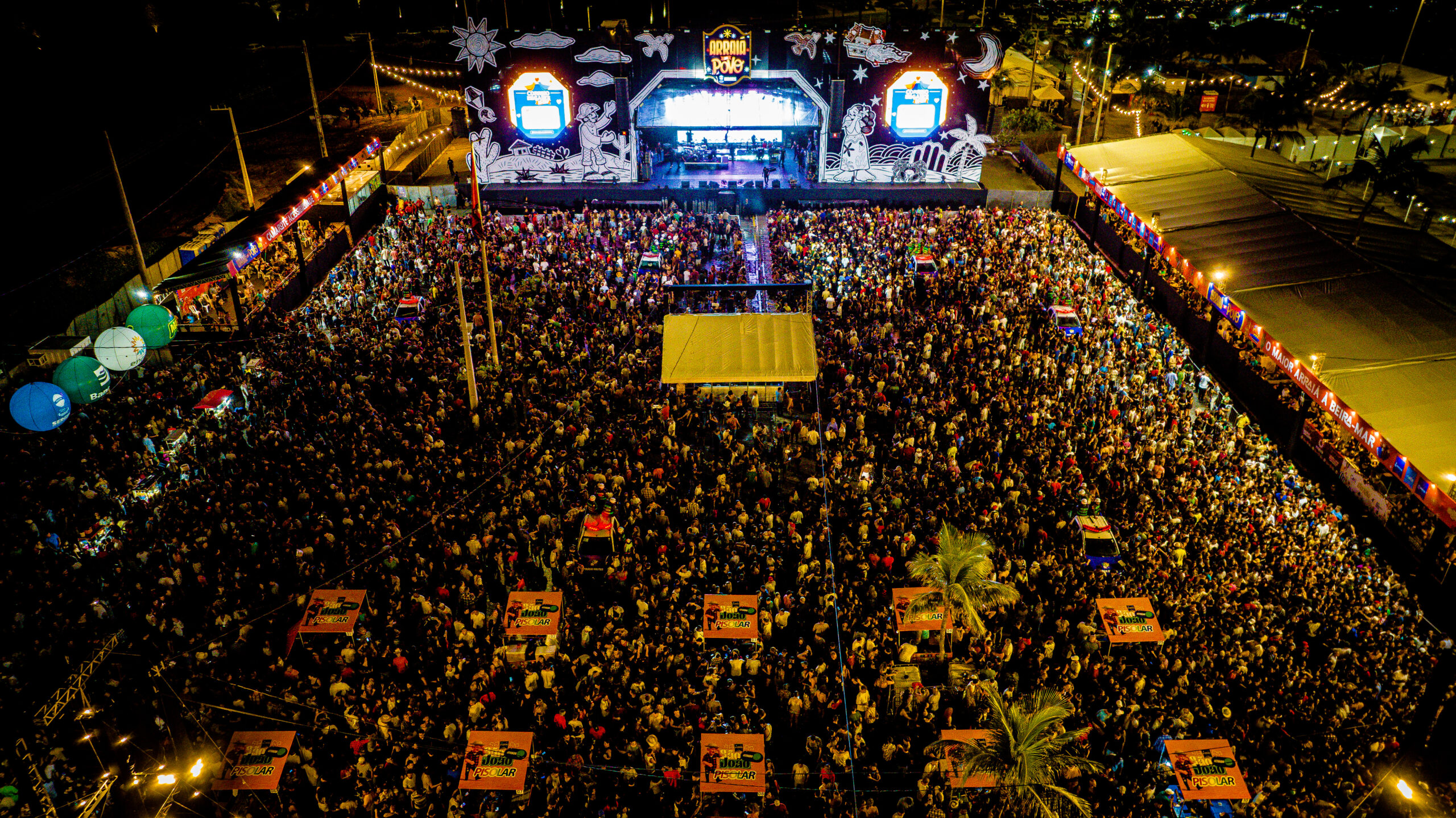 Multidão Arraiá do Povo - Foto SSP-SE