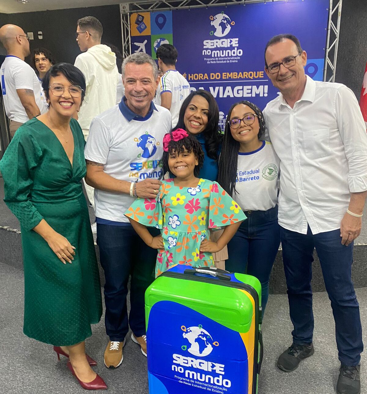 Dia da entrega do kit à Ana Luísa_Foto Arquivo Pessoal