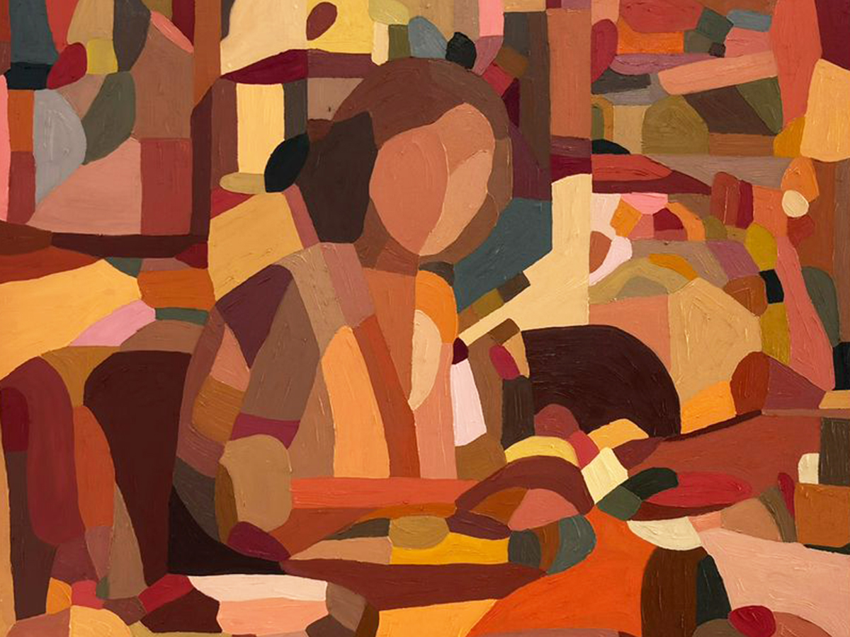 Composições fragmentadas marcam a arte de Tathyana Santiago_